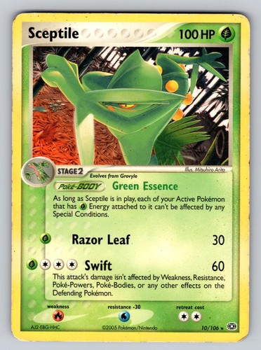 Sceptile(EX Emerald) 10/106 Rare Deck Exclusives Pokemon Lightly Played