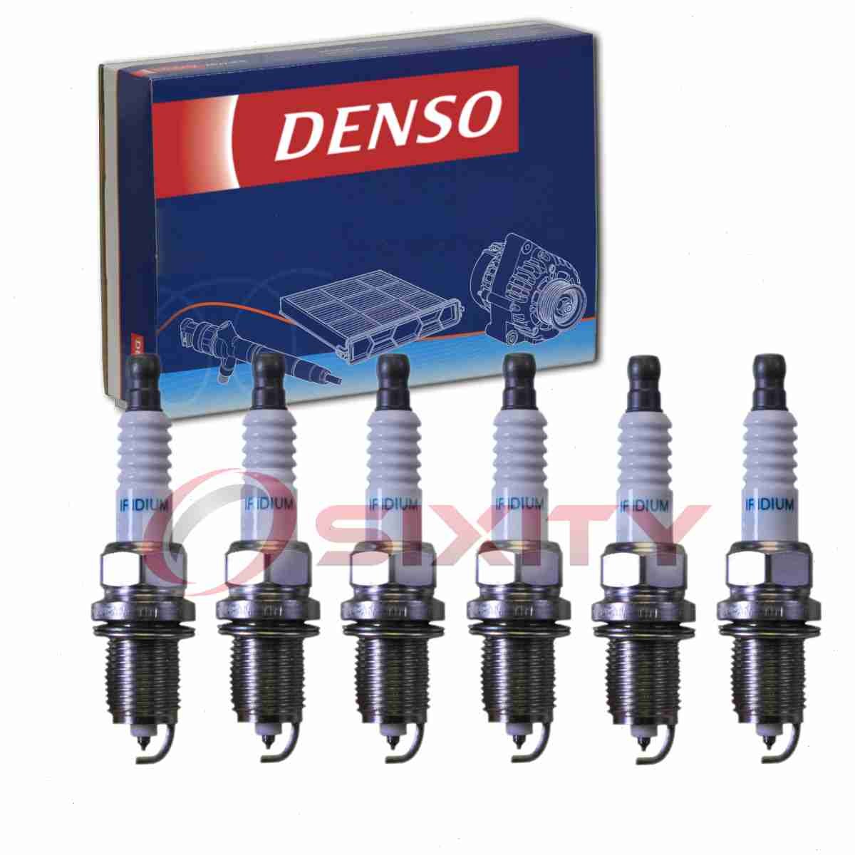 6 pc DENSO 3371 Spark Plugs for ZM02-18-110 SP00ZFR5AP SKJ20CR-A8 rb