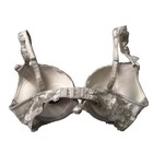 Victoria's Secret Bombshell Plunge Push-Up Bra Gray Lace Rhinestones 32B — photo 2