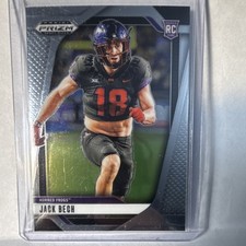 2025 Panini Prizm Draft Picks Rookie Jack Bech TCU Horned Frogs Football #118
