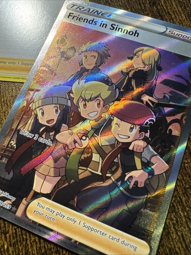 Friends in Sinnoh (Full Art) 149/159 Crown Zenith Holo And Common Too Fresh Pull - Picture 10 of 10