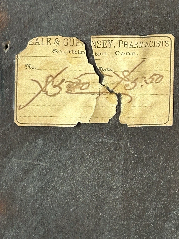 Antique Wooden Commode Chair Potty Seat Toilet Original Price Tag! - Image 2 of 4