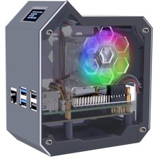 N07 NAS Kit for Raspberry Pi 5 with Ice Tower Cooler