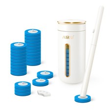 AIR U Disposable Toilet Brush, Bowl Cleaning System with 24 1  24