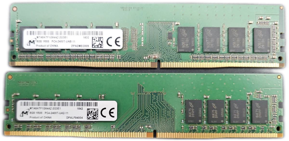 Micron PC4-19200 (DDR4-2400) Bus Speed Computer RAM 16 GB Total