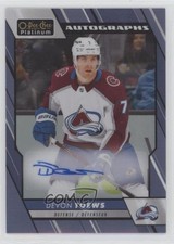 2023-24 O-Pee-Chee Platinum Blue Rainbow Auto Devon Toews #BA-DT Auto 0rl9