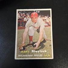 Topps 1957 Topps - Philadelphia Phillies Simmons Rogovin Blaylock Lot (3)