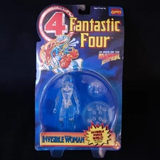 Toy Biz 1995 Marvel Fantastic Four Invisible Woman 5" Action Figure Clear Marvel