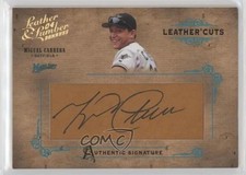 2004 Donruss Leather & Lumber Cuts Glove /224 Miguel Cabrera #LC-27 Auto 7ut