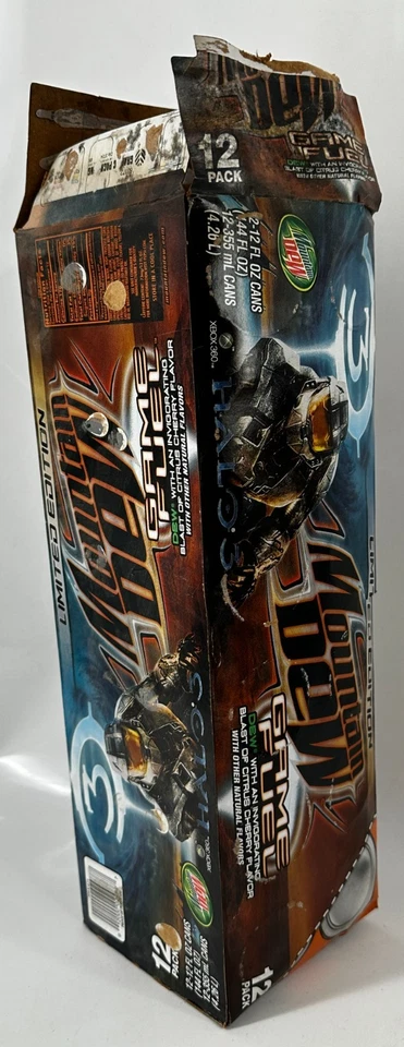 Mountain Dew Game Fuel Halo 3 Master Chief  Limited Edition 12 Pack Empty Cans - Image 2 of 4