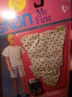 My First Ken Easy On Fashions Slippers Pajamas Vintage Mattel Philippines 1990