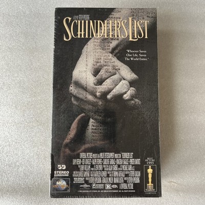 Schindler's List (VHS, 1997, 2-Tape Set) NEW SEALED w Box Cover Wear