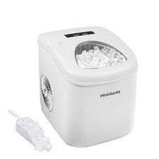 Frigidaire, 26 Lbs. Countertop Ice Maker, Bullet Shaped Ice, White