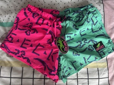 Gecko Hawaii 80er/90er Split Beach Runner Shorts