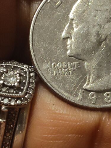 1983 d washington quarter Error Missing Letters, Double Struck, D Over P - Picture 4 of 8