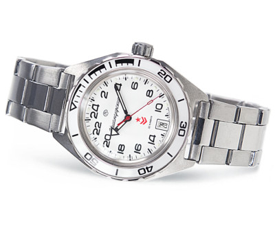 VOSTOK KOMANDIRSKIE AUTOMATIC 24 H 650546 weiß / white