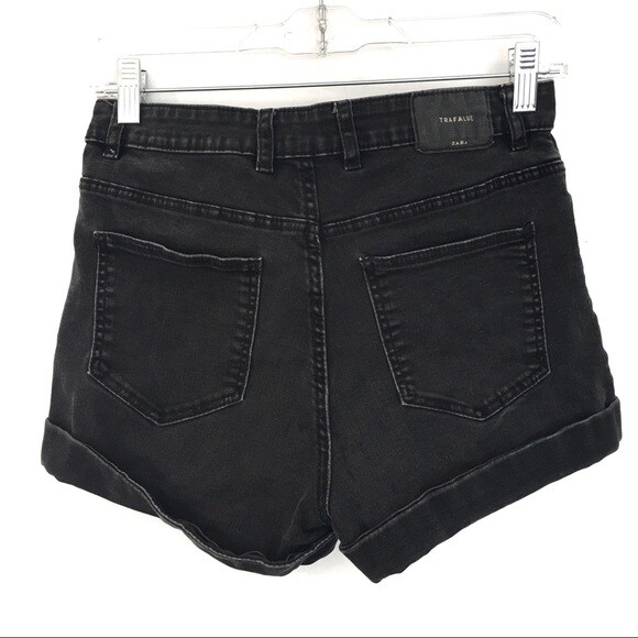 ZARA] Trafaluc Denim Makers Black Cuffed Jean Shorts… - Gem