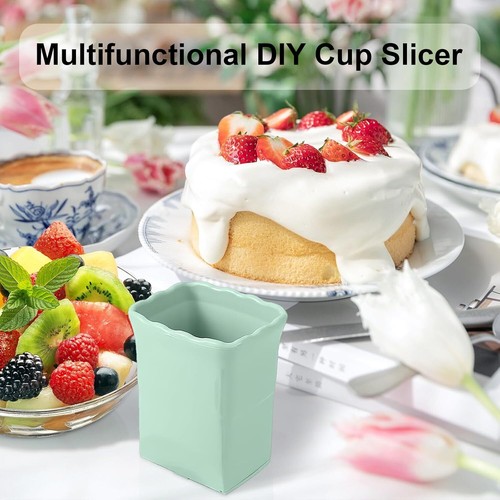 3-PCS Cup Slicer Chopper Quickly Making Vegetable fruits Salad Cutter Kitchen - Picture 7 of 7