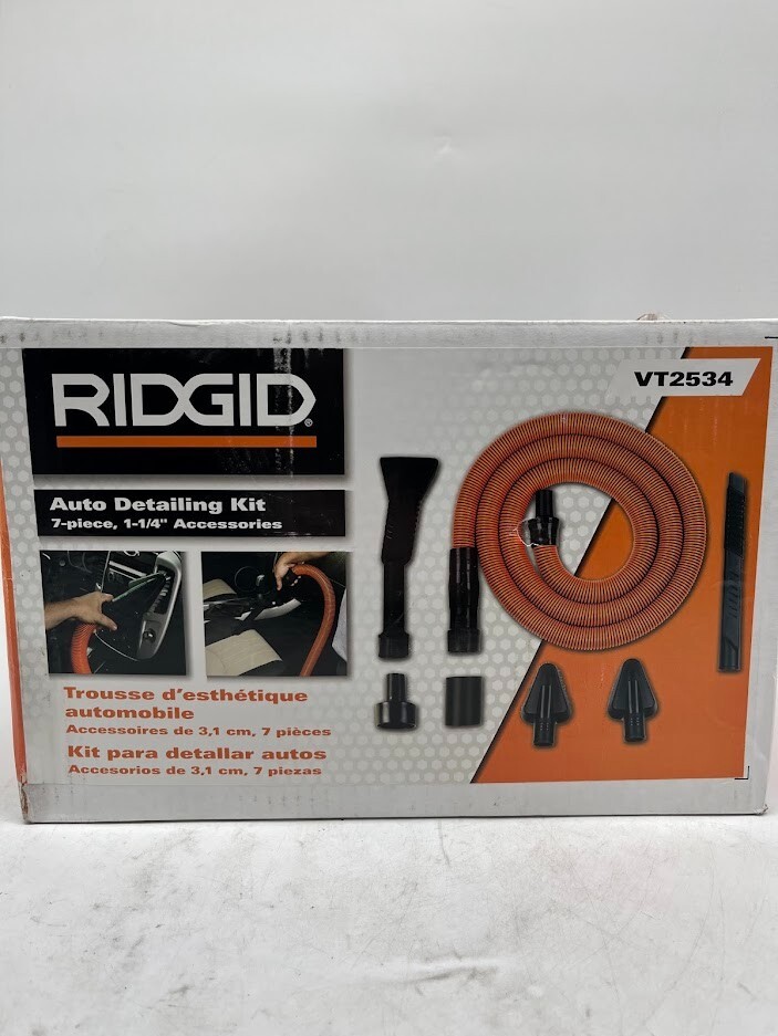 RIDGID 1-1/4 in. Premium Car Cleaning Kit Accessory Shop Vac Attachments