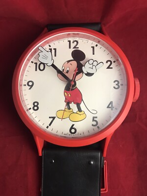 ELGIN Mickey Mouse Clock Disney Vintage Welby Works Wrist Watch