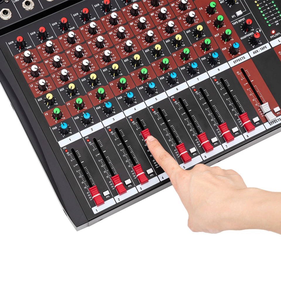 8 Channel Bluetooth Studio Audio Mixer Live Sound Mixing Console - Image 2 of 4