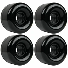 LONGBOARD CRUISER WHEELS SET 65mm x 44mm 83A Black