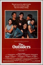 THE OUTSIDERS orig1982 one sheet movie poster TOM CRUISE/PATRICK SWAYZE/ROB LOWE