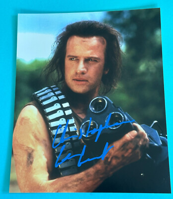Christopher Lambert  -  Fortress  -  signed, original Autogramm !!!