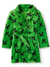 Minecraft Bathrobe Bath Robe Pajama Boy Size 8 10