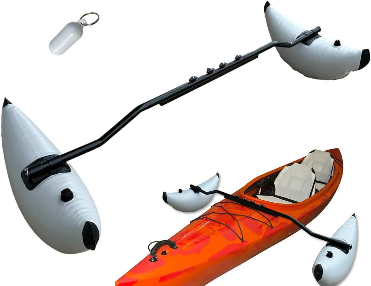 Ganga Barco Marino Kayak Canoa Estabilizador Sistema PVC Flotador Inflable