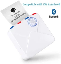 Phomemo M02S Portable Thermal Printer 304DPI HD Photo Printer Bluetooth  LOT