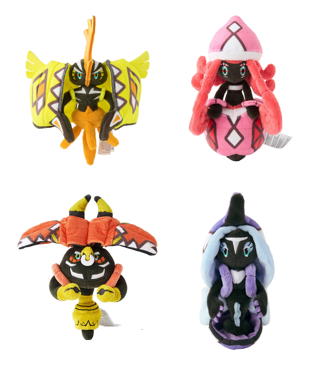 Pokemon Plush doll Pokémon fit Tapu Koko & Lele & Bulu &Fini Set