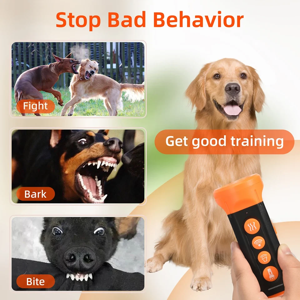 2025 Smart Ultrasonic Dog Trainer – 4X Speaker Anti-Bark Repeller - Image 2 of 4