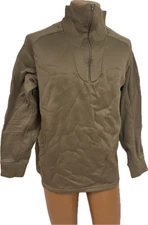 USED MEDIUM US Military POLYPRO Thermal Mid Base Layer ZIP SHIRT TOP USGI ARMY