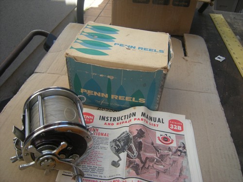 Penn 4/0 Senator 113H High Speed Vintage Conventional Fishing Reel in Box