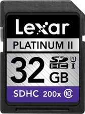 Lexar Platinum II 200x 64GB SDXC UHS-I Flash Memory Card LSD64GBSBNA200