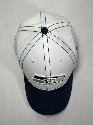 Seattle Seahawks New Era Adjustable Hat Cap 9Forty White OSFM RN11493 CA40289 - Picture 5 of 11