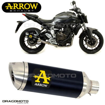 Muffler YAMAHA MT-07 2020 ARROW ALU Black THUNDER