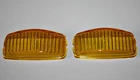 VW BUG KARMANN GHIA BUS NSU SET YELLOW FOG LIGHT LENSES HELLA  082 333-03 NEW
