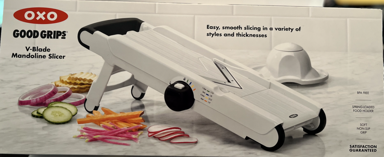 Open Box - OXO Good Grips White V-Blade Mandoline Slicer New