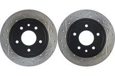 Rear PAIR Stoptech Disc Brake Rotor for 1995-2003 Jaguar Vanden Plas (44992)