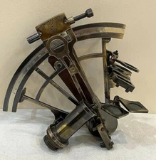 8'' Antiques Finish Brass Nautical Navigational Astrolabe Instrument Sextant