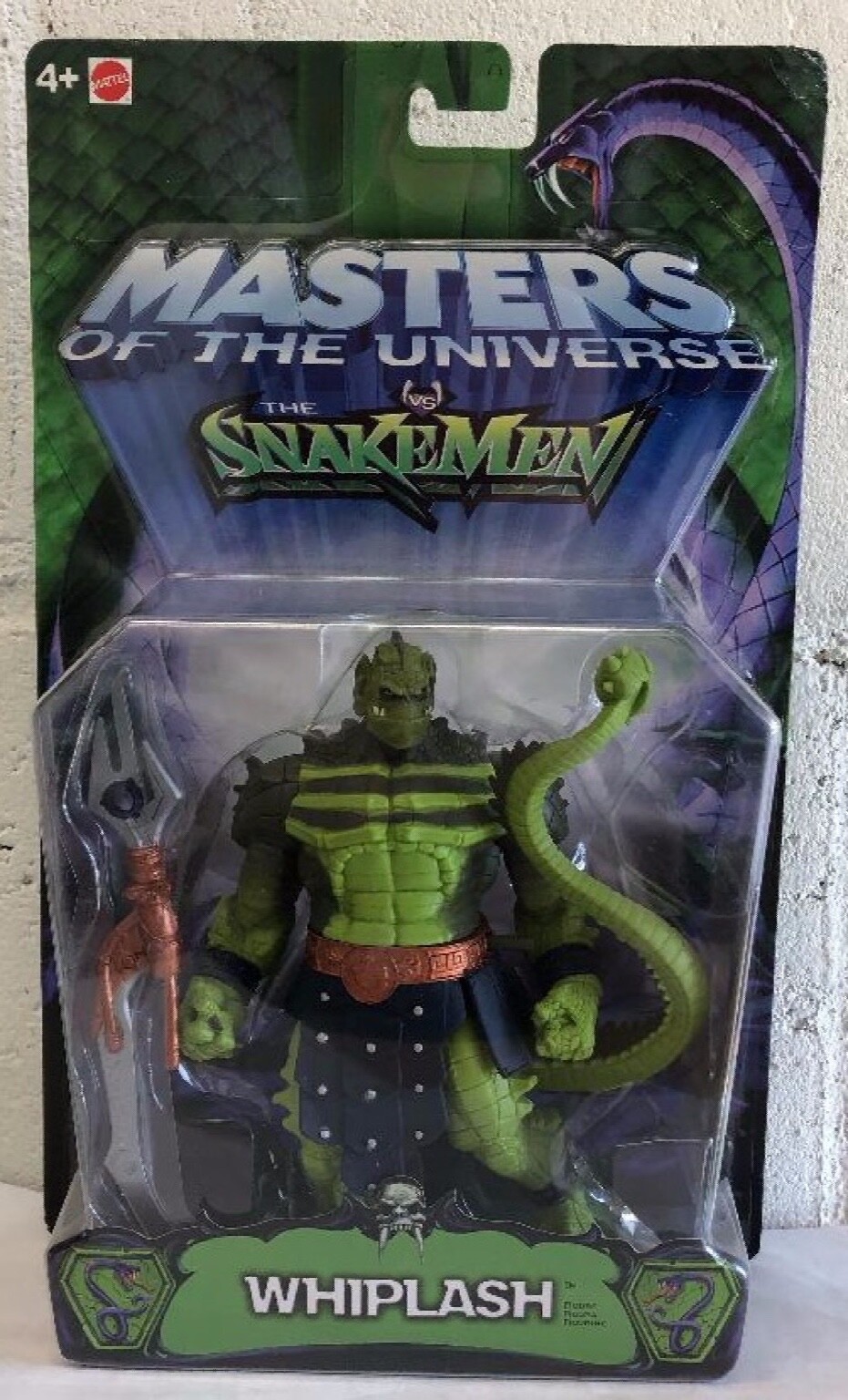 Masters Of Universe Whiplash MOTU Vs Snakemen 200X Mattel Figure with Trident Staff MOC