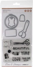 TAILOR MADE (SEWING) - Clear Stamp & Die Set - Kaisercraft
