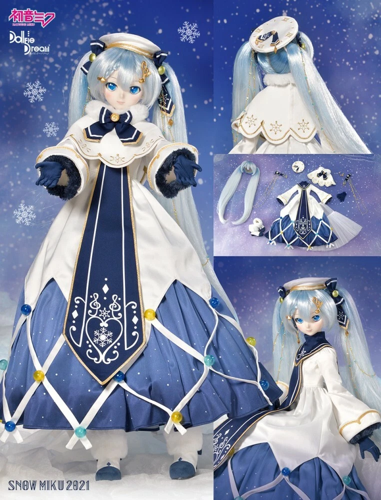 Dollfie Dream Hatsune Miku Snow Miku Glowing Snow Set by Volks official outfit