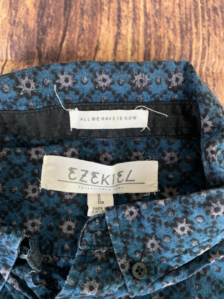 Camisa informal Ezekiel de manga corta con cuello multicolor para hombre talla: L Foto 3 de 4
