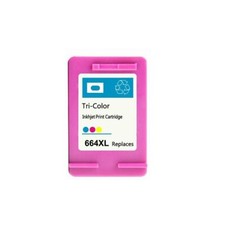 Replacement for HP 664XL Color Ink Cartridge Show Ink Deskjet 1115 2136 3636