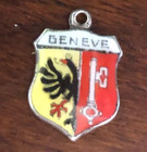 Vintage Geneve 800 Silver Travel Enamel Shield Charm — photo 4