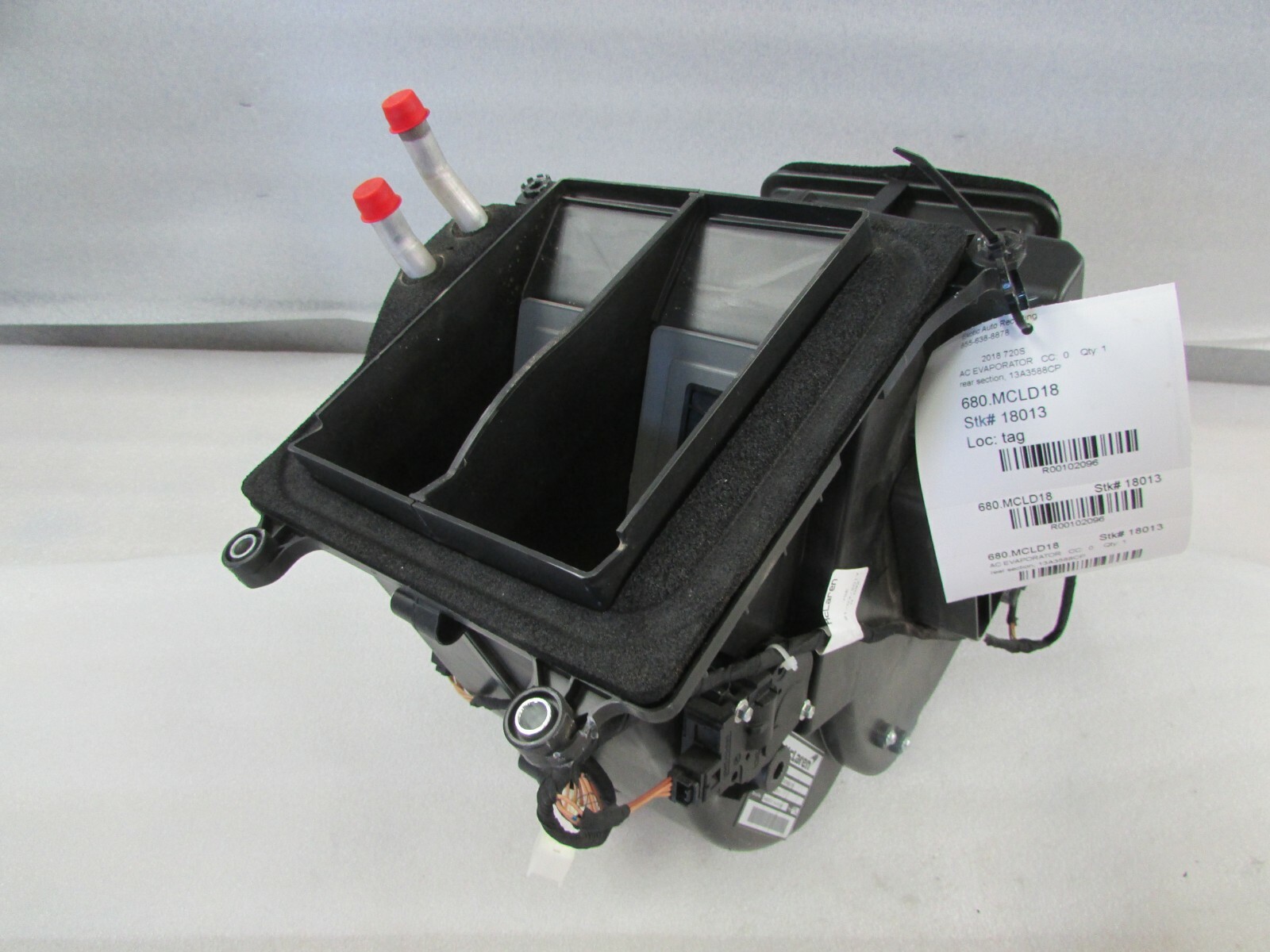 Mclaren 720,  A/C Evaporator,  Rear Section, Used, P/N 13A3588CP