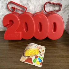 Vtg JELLO Jigglers Brand Mold Red Plastic Year 2000 Collectible Reunion Party